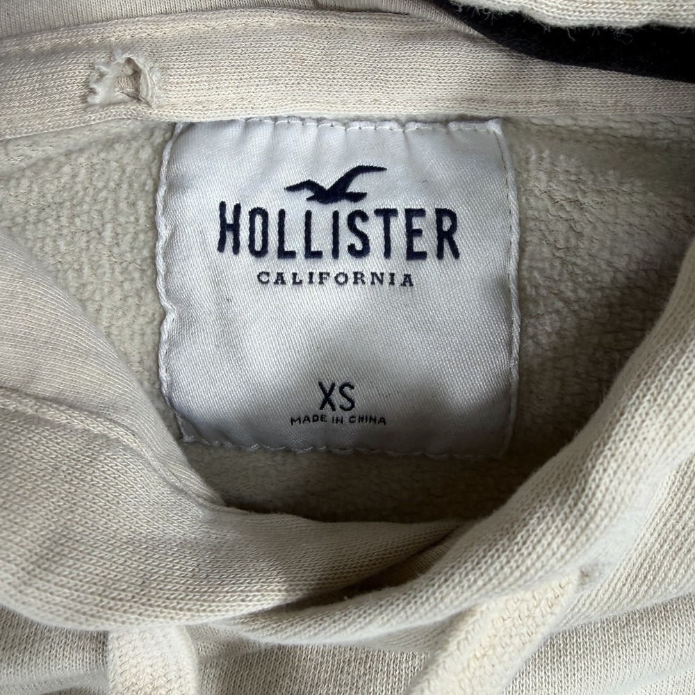 Hollister Womens XS Pullover‎ Hoodie Drawstring Preppy Surf Beach - Picture 4 of 8